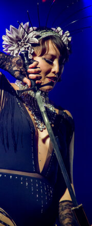 kaylie kreatrix sword swallow nyc asian burlesque fest